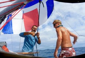 crew working on the boat